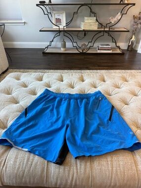 Lululemon Xl Men's Athletic Running Performance Shorts in Blue